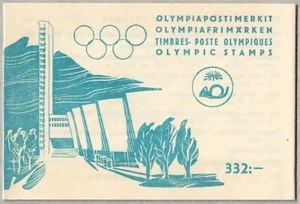 FINLANDIA. 1952. 332 Mk. Juegos Olímpicos. Folleto. VF MNH (H3) - Imagen 1 de 2