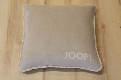 JOOP! Kissen Uni Doubleface Feder Ecru 50x50cm inkl. Federfüllung NEU - Bild 1 von 3