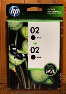 HP 02 Ink Cartridges Twin Pack Warranty Ends May 2013 - Picture 1 of 6