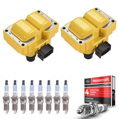 Bobina de encendido de alta resistencia y bujía Motorcraft Platinum para Mazda B2300 FD487 Foto 1 de 4