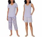New!!! Carole Hochman Ladies' Cotton Fabrication 4-Piece Pajamas Set Variety