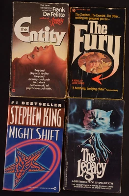 The Fury John Farris The Entity The Lagacy vintage horror paperback 1977 S King - Image 1 of 4