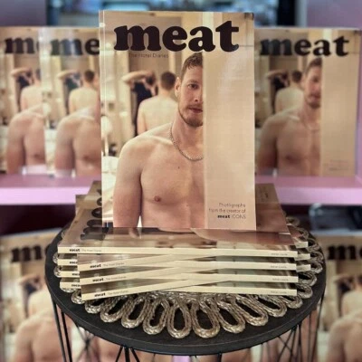 male gay photo book Meat Meatzine Zine Queer Butt Cult Pinup Magazine Gay Men - Image 1 of 4