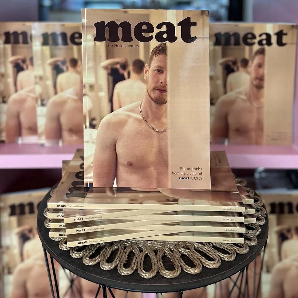 male gay photo book Meat Meatzine Zine Queer Butt Cult Pinup Magazine Gay Men - Image 1 of 4