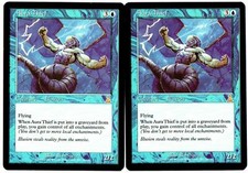 MTG X2(Aura Thief)Rare-Blue/Urza's Destiny/UDS/EX/Magic the Gathering