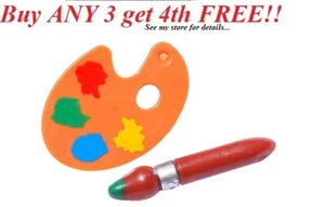 ☀️NEW Lego Minifig Artist Paint Palette w/ Paint Brush Minifigure Painter colors - Picture 1 of 5