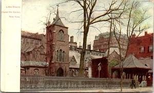 Postal 1911 RPO Little Church Nueva York Around Corner D102 - Imagen 1 de 2