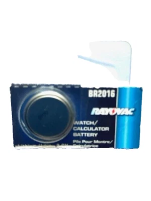 Batería reloj/calculadora Rayovac BR2016 3V Foto 1 de 2