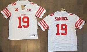 DeeBo Samuel #19 S.F. 49ers Stitched White F.U.S.E. SB LVIII Jersey w/C Patch