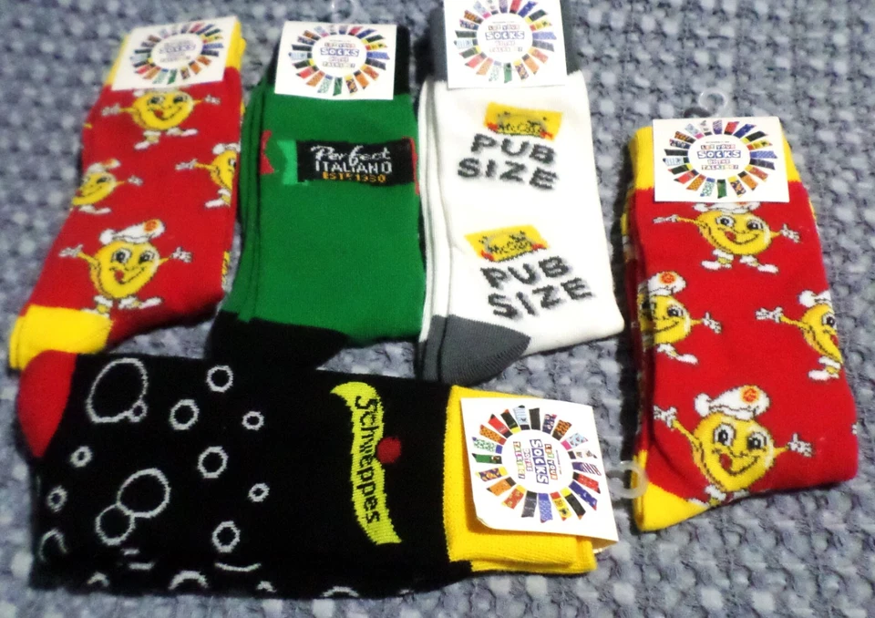 5 PAIRS "LET YOUR SOCKS DO THE TALKING"~RITCHIES SOCKS~NEW WITH TAGS - image 1 of 1