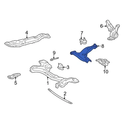 For Toyota Corolla 1998-2002 Toyota 4873002040 Rear Lateral Arm Foto 1 de 2