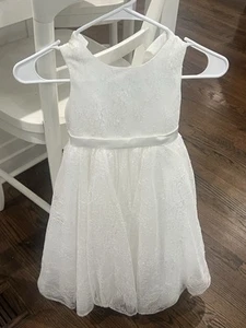 Adair Ellie Flower Girl Dress Size 6 Color Diamond White - Picture 1 of 2