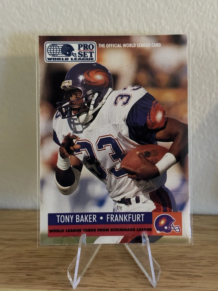 1991 Pro Set - Award Winner Yellow box on back #711 Tony Baker - Image 1 of 2