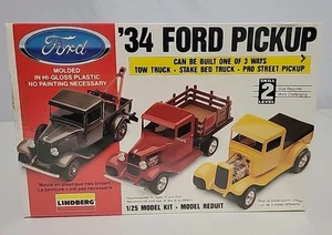 Lindberg 1934 Ford Pickup Truck 3 In 1 Model Kit 1/25 Scale Model Kit Sealed - Picture 1 of 6