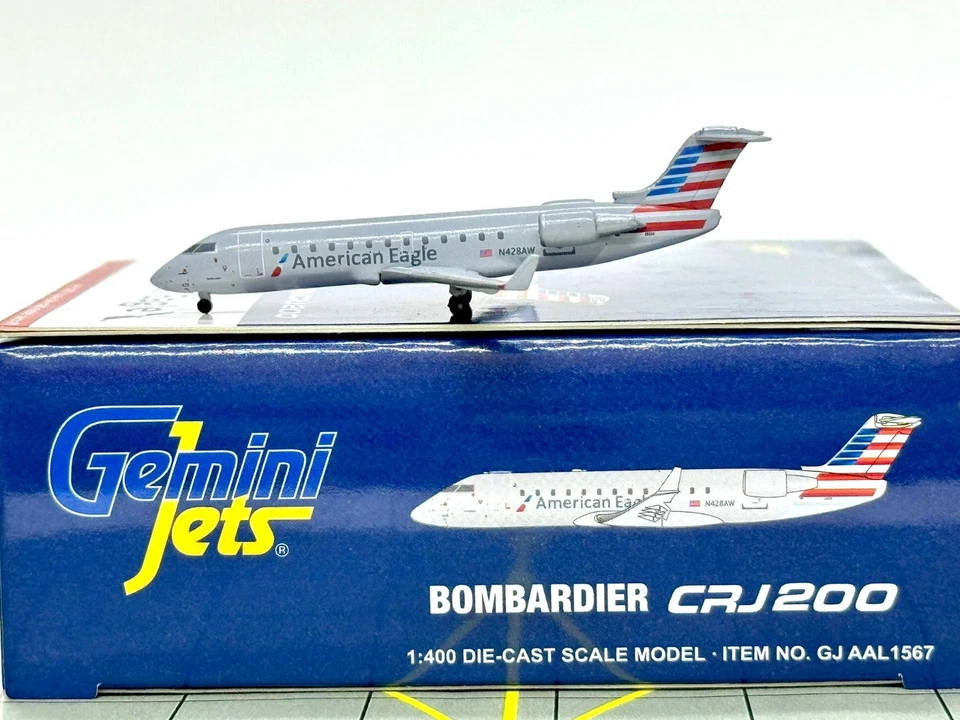 Gemini Jets 1:400 American Eagle Bombardier CRJ-200 N428AW GJAAL1567 - Image 1 of 1