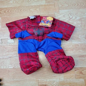 Spiderman Build A Bear Footie Pajamas Costume Outfit - Picture 1 of 3