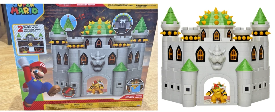 Juego Nintendo Super Mario Deluxe Castle Bowser’s con figura exclusiva de Bowser Foto 1 de 4