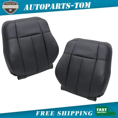 Cubierta de asiento de cuero negra para conductor + pasajero para Infiniti M35 M45 2006-2010 Foto 1 de 4