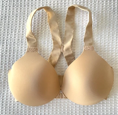 Spanx Bra Size 34C Bra-llelujah Front-Close Lightly Lined Racer Underwire Naked - Image 1 of 3