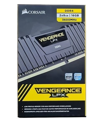 Corsair VENGEANCE® LPX 16GB (2 x 8GB) DDR4 DRAM 3600MHz C18 Memory Kit - Black - Image 1 of 4