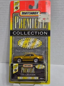 T-BIRD TURBO COUPE GOLD MATCHBOX PREMIERE CAR LIMITED EDITION SERIES 2 #34361-1 - Picture 1 of 8