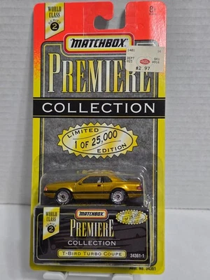 T-BIRD TURBO COUPE GOLD MATCHBOX PREMIERE CAR LIMITED EDITION SERIES 2 #34361-1 - Image 1 of 4