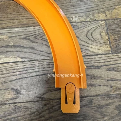 3D Printed 90° High Bank Track Turns – Orange, Hot Wheels Compatible (Pack... - image 1 of 4