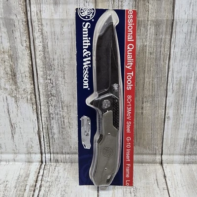  Smith & Wesson SW609 3.55" High Carbon Stainless Blade Liner Lock Folding Knife - Image 1 of 4