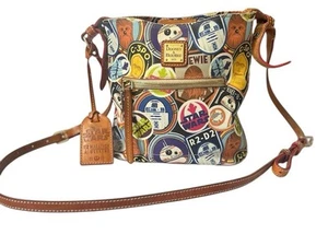Dooney & Bourke Disney Star Wars Purse 1/2 Marathon 2017 Leather Print Rare - Picture 1 of 17