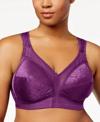 Sujetador inalámbrico Playtex E3513 18 horas Ultimate Shoulder Comfort ciruela majestuoso 42DDD Foto 1 de 4