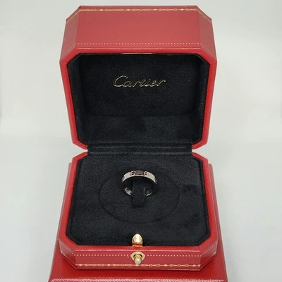 Anillo Cartier Love, modelo pequeño, oro blanco de 18 quilates | 3,6 mm | tamaño: 48 Foto 1 de 4
