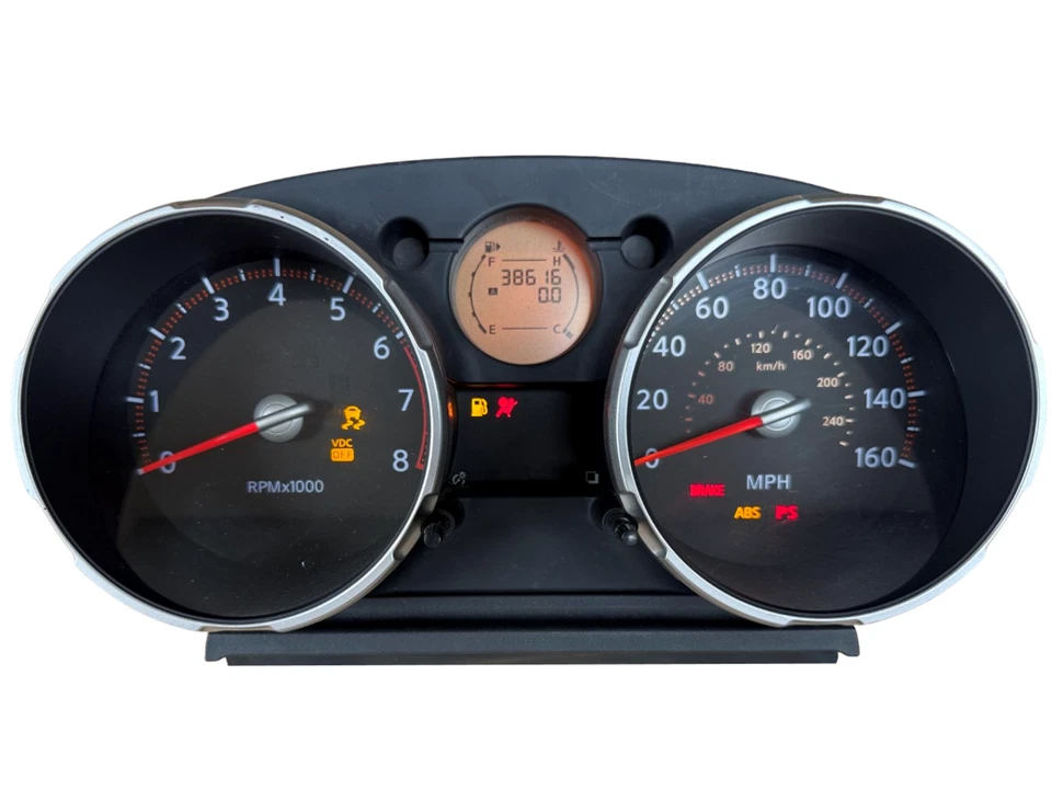 Cuadro de instrumentos velocímetro indicadores del panel de instrumentos Nissan Rogue 2008 38.616 millas Foto 1 de 4