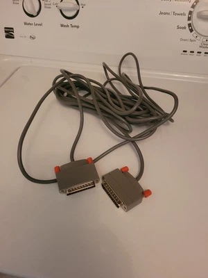 12ft Cord 25 Pin DB25 to 25 Pin DB25 Male/Male Parallel Cable-GRAY - Image 1 of 3