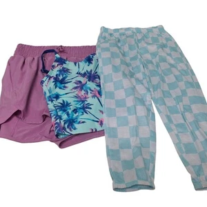 Lot of 3 New Art Class All In Motion Girls XS (4/5) Swim Top Shorts PJ Pants - Picture 1 of 6
