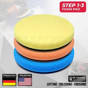 180mm 7" German DA Rotary Polishing Pads Waxing Buffing Foam Sponge - Picture 1 of 36