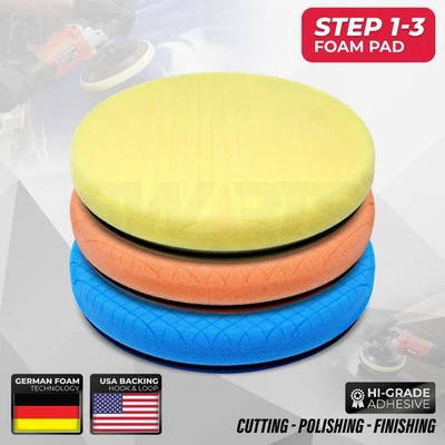 180mm 7" German DA Rotary Polishing Pads Waxing Buffing Foam Sponge - image 1 of 4