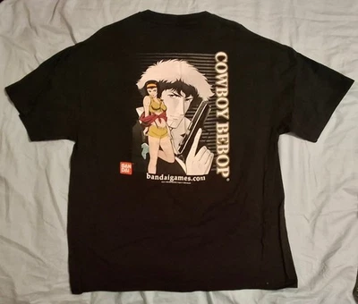 Camiseta Vintage Vaquero Bebop Bandai Games XL Spike Faye Promo 2004 Foto 1 de 3