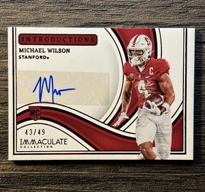 2023 Immaculate Introductions Michael Wilson Auto RC /99 - Picture 1 of 1