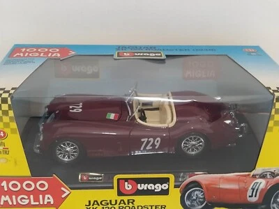 Burago Jaguar XK 120 Roadster 1948 1000 Miglia 1:24 GM Shop - Immagine 1 di 3