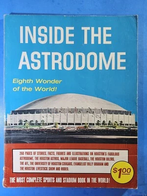 1965 Houston Astros INSIDE THE ASTRODOME Magazine FREE SHIP - Image 1 of 3