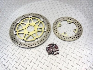 Lote de pernos de disco de rotor de freno delantero trasero Kawasaki ZX1200 ZX12R 2000 00-01 herrajes - Imagen 1 de 12