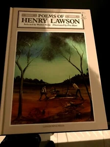 POEMS OF HENRY LAWSON ILLUSTRATED BY PRO HART SIGNED WITH DRAGONFLY DRAWING - Picture 1 of 5