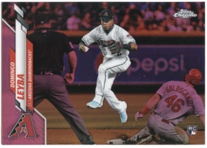 2020 Topps Chrome Pink Refractors #10 Domingo Leyba Arizona Diamondbacks - Picture 1 of 1