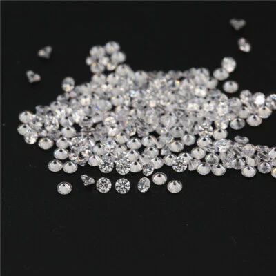 1ct White D Color VVS1 Round Loose Moissanite Stone Excellent Pass Diamond Test - Image 1 of 4