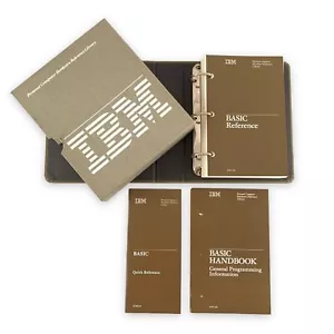 IBM BASIC 3.0 Manual Complete Binder w/ Handbook Quick Reference VTG 1984 - Picture 1 of 12