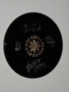 RED HOT CHILI PEPPERS - FULLY SIGNED 16" MUSIC ARTIST/LOGO STYLE DRUMHEAD - Picture 1 of 1