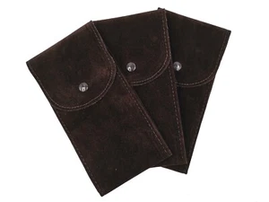 3 Brown Velvet Service Watch Box Scratch Resistant Unisex - Picture 1 of 3