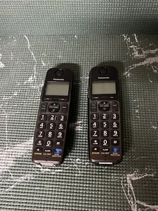 2x Panasonic KX-TGEA20T Schwarz Schnurloses Erweiterungstelefon - Bild 1 von 3