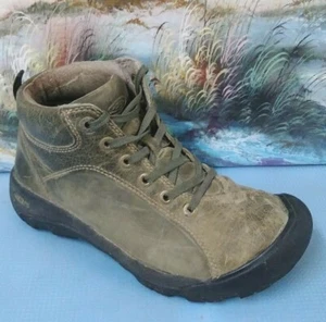 KEEN Womens size 6.5 Gray Hiking Boots Leather Suede XT 0506  - Picture 1 of 10