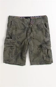 Hurley Riley grün tropisch Tarnmuster Camouflage Herren Cargo Shorts neu mit Etikett - Bild 1 von 1